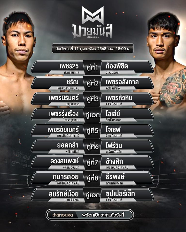 โปรแกรมมวย11-02-68