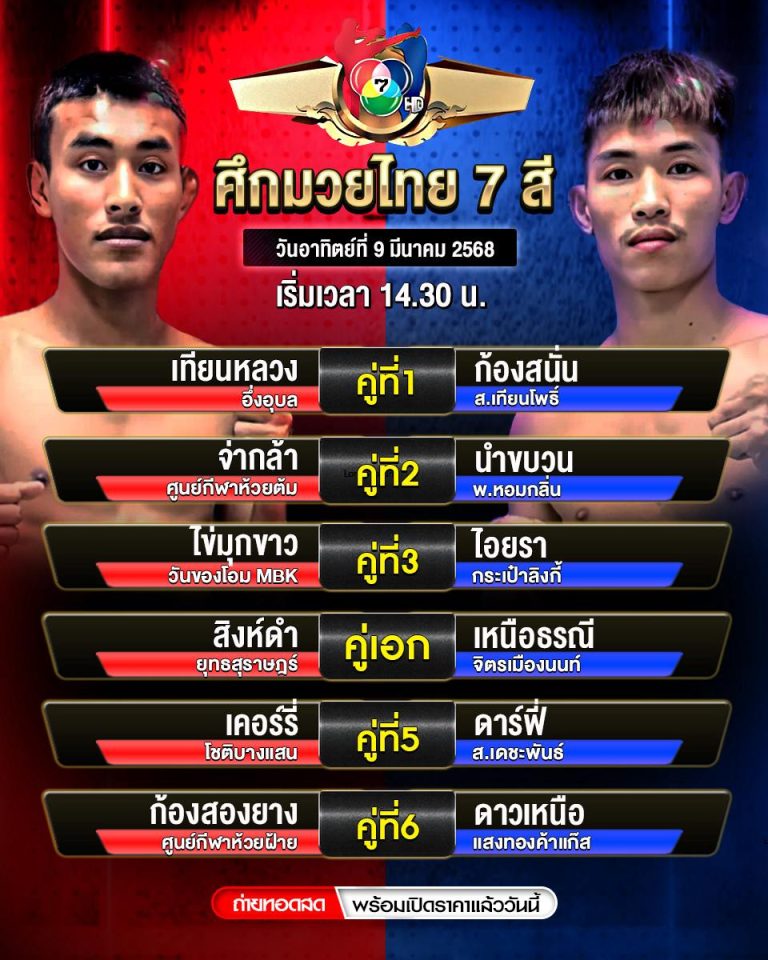 โปรแกรมมวย09-03-68