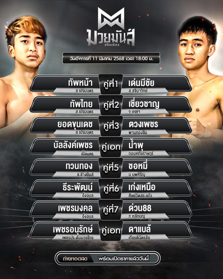 โปรแกรมมวย11-03-68