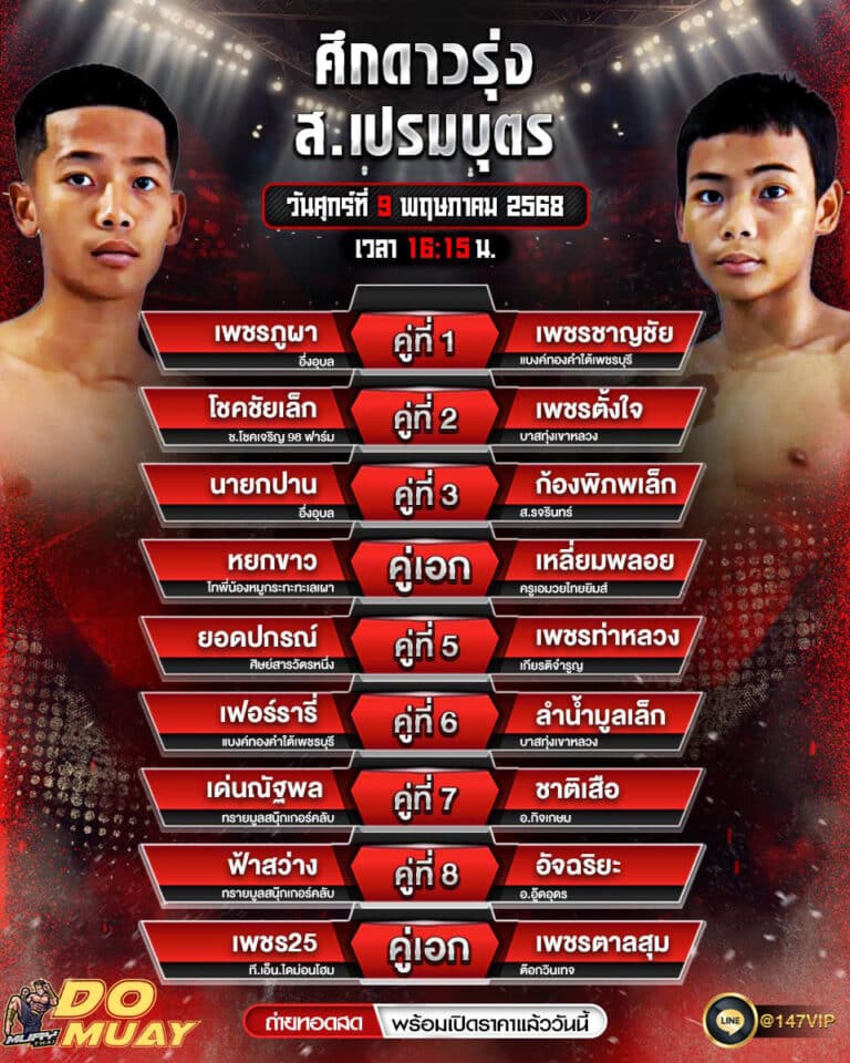 โปรแกรมมวย09-05-68