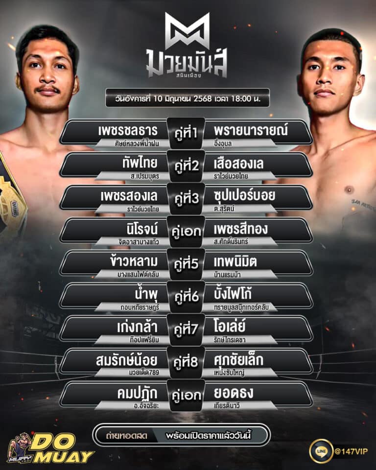 โปรแกรมมวย10-06-68
