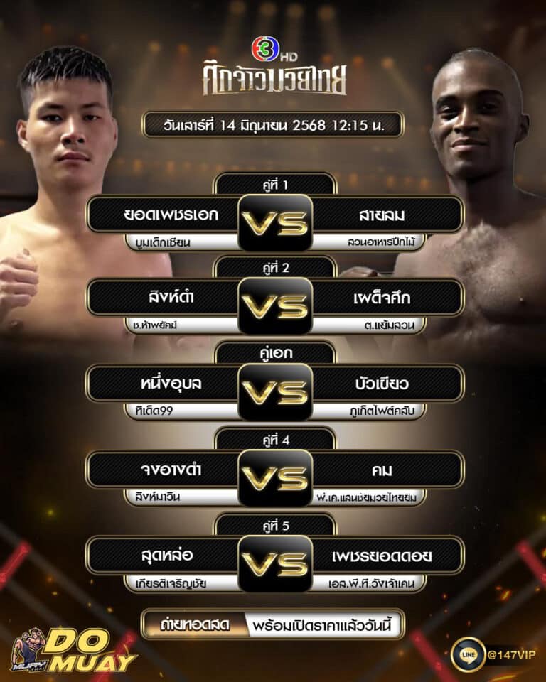โปรแกรมมวย14-06-68