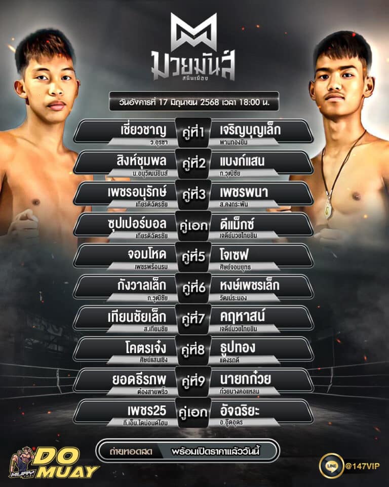 โปรแกรมมวย17-06-68