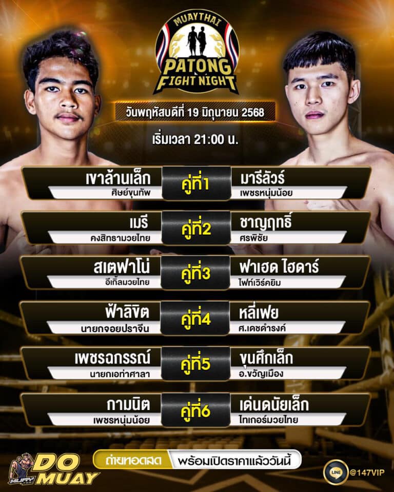 โปรแกรมมวย19-06-68