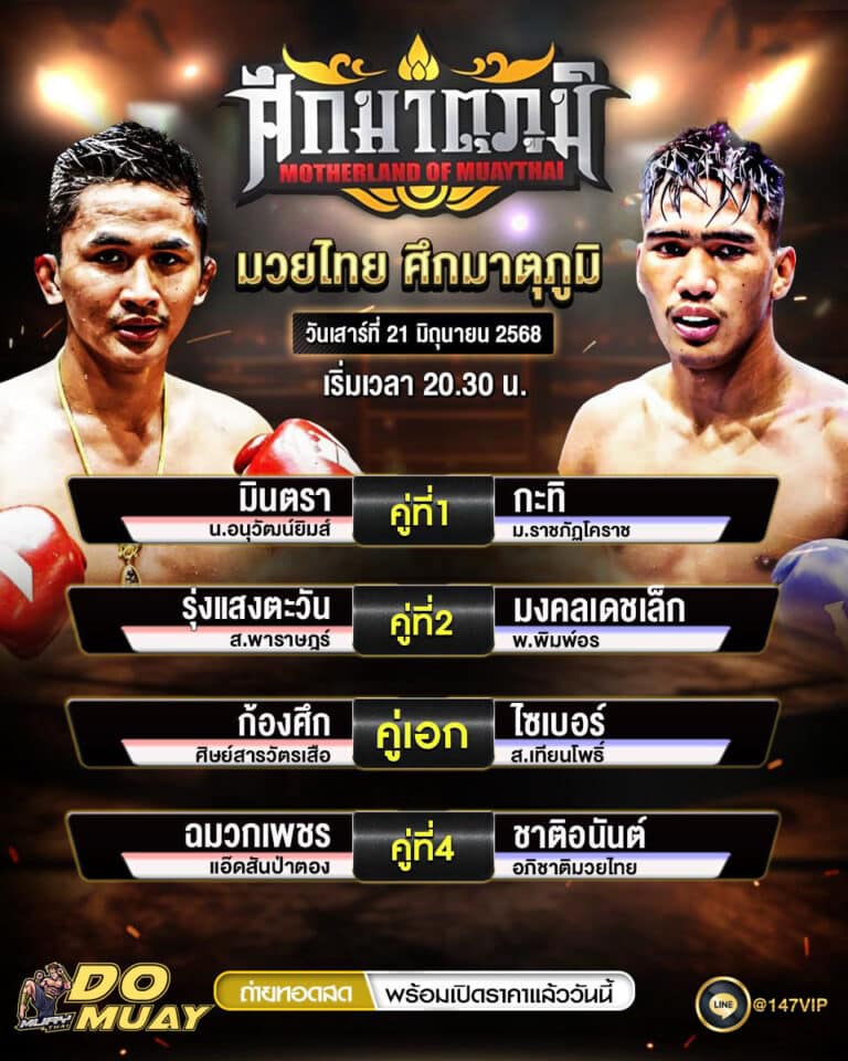 โปรแกรมมวย21-06-68