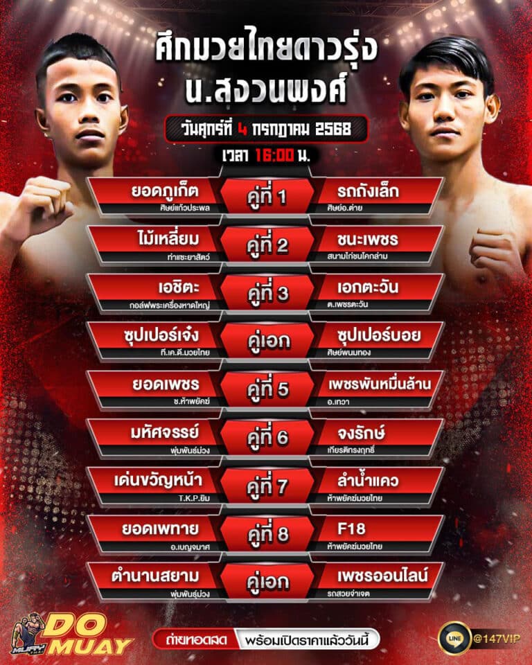 โปรแกรมมวย04-07-68