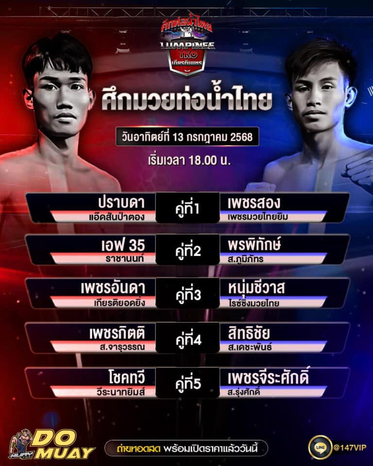 โปรแกรมมวย13-07-68