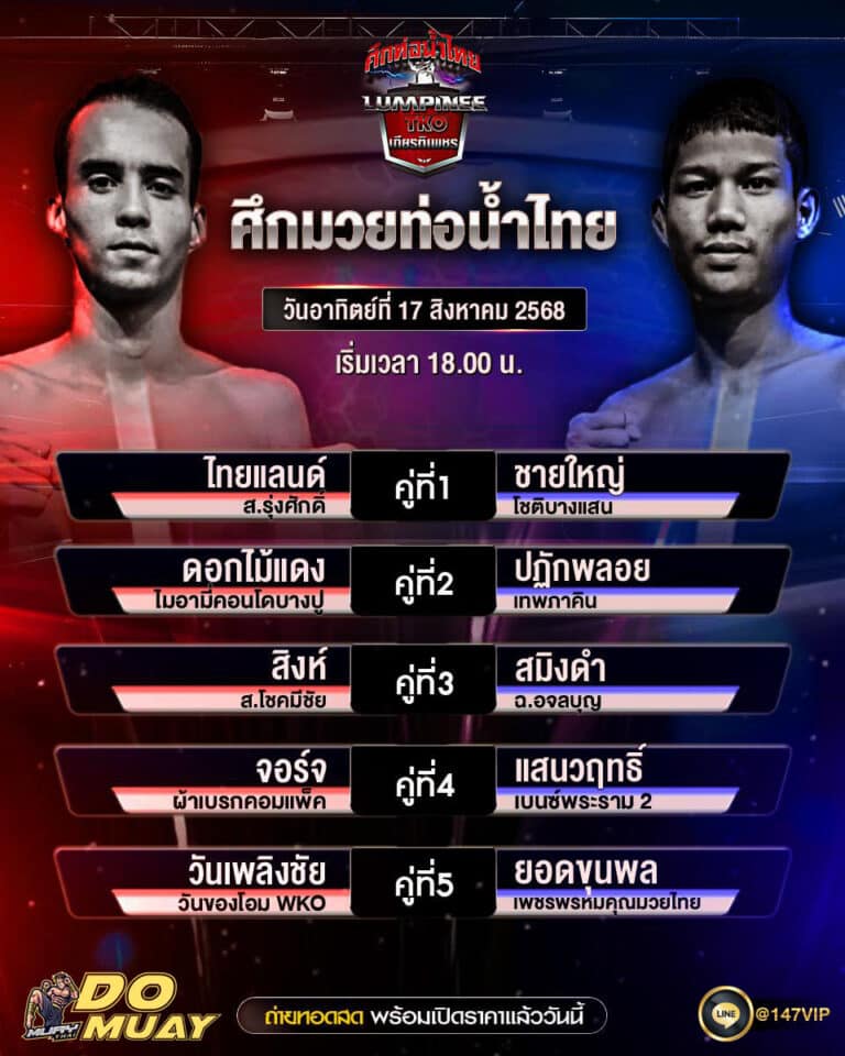 โปรแกรมมวย17-08-68