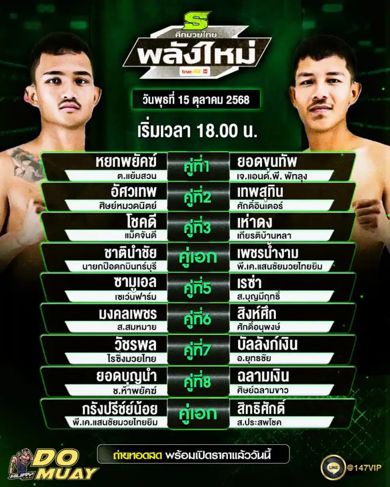 โปรแกรมมวย15-10-68