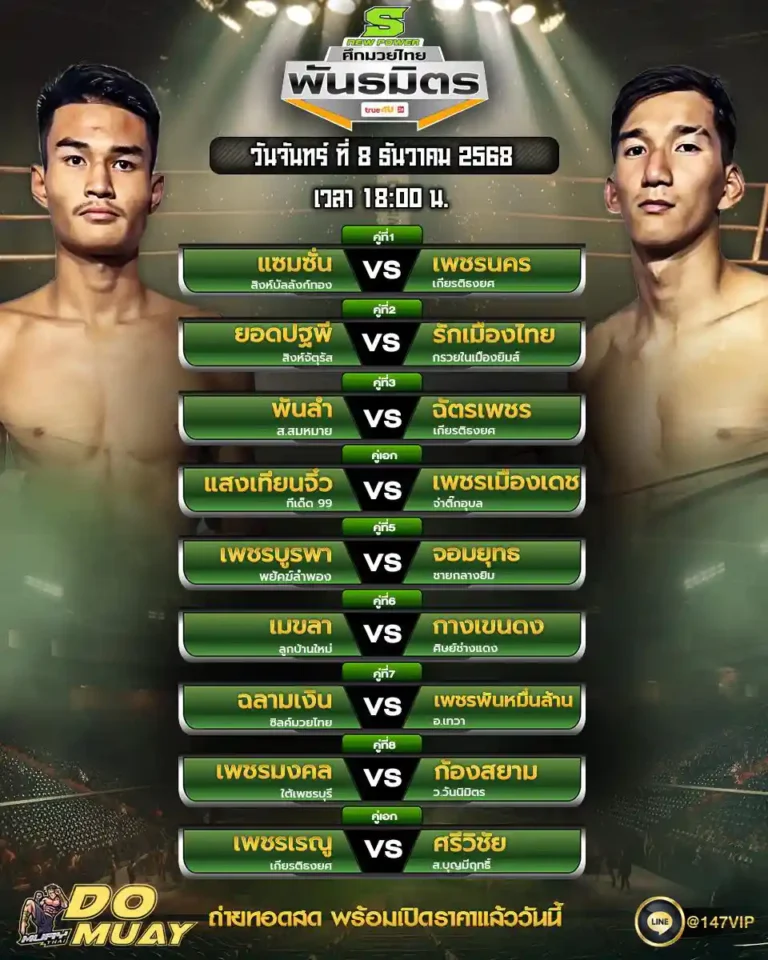 โปรแกรมมวย08-12-68