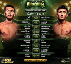 โปรแกรมมวย18-12-68