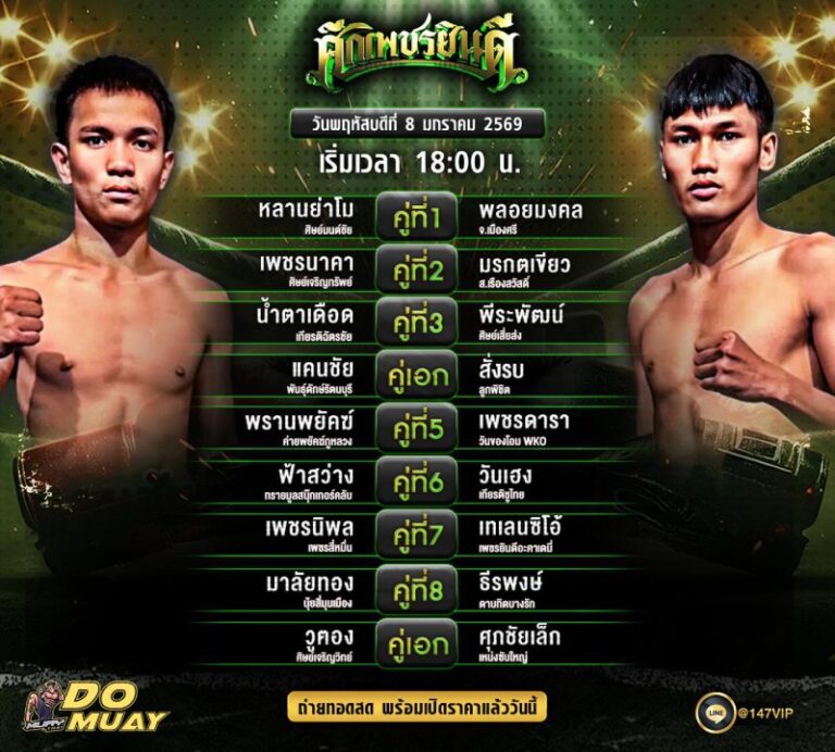 โปรแกรมมวย8-01-69