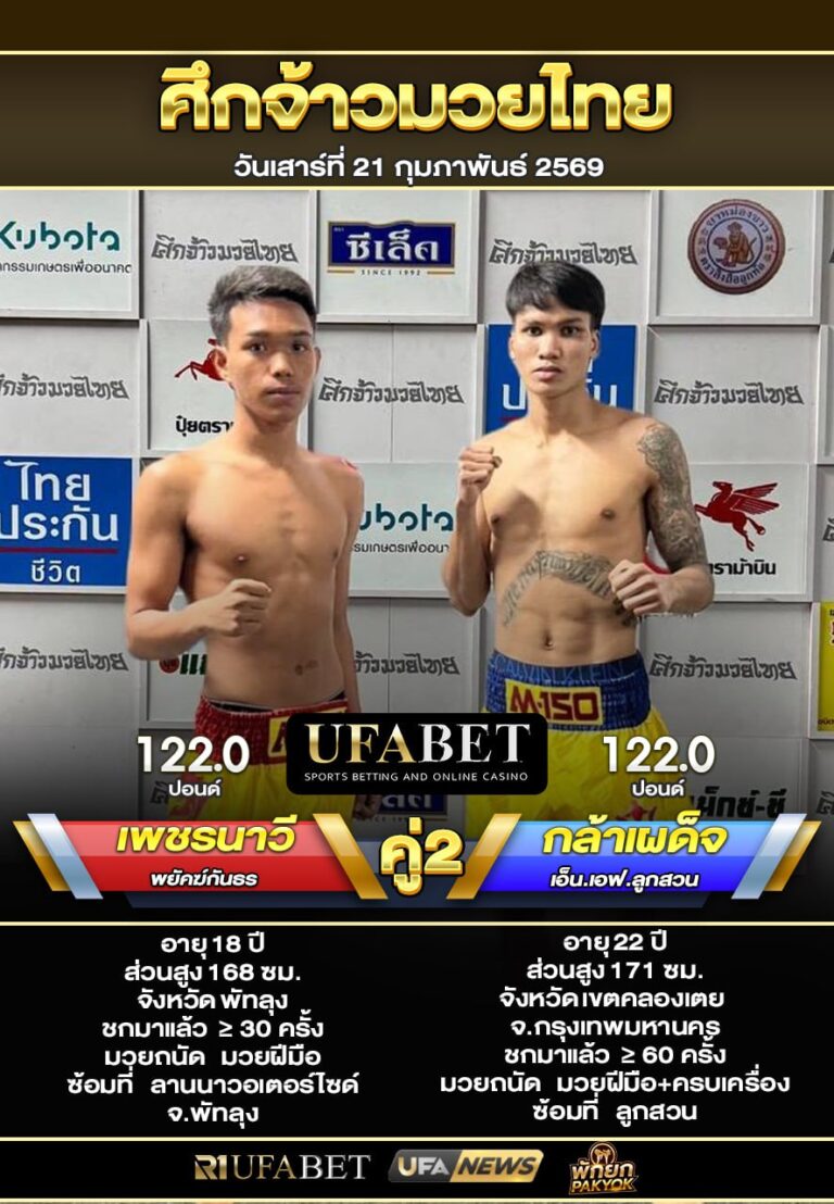 เพชรนาวี VS กล้าเผด็จ ศึกจ้าวมวยไทย20-02-69